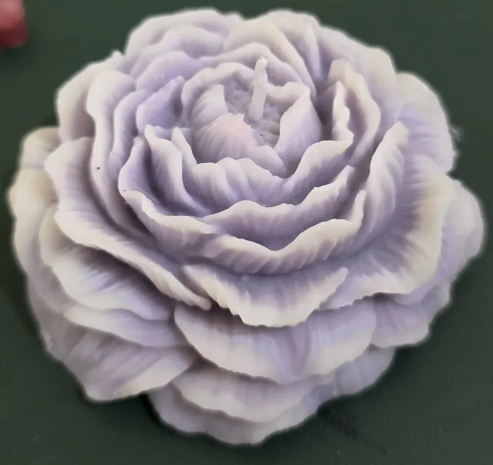Rose Candle by MM BloomCraft