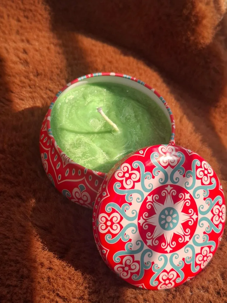 Decorative Tin Candle by MM BloomCraft